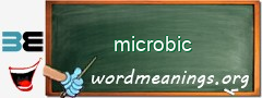 WordMeaning blackboard for microbic